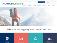 Tablet Screenshot of latitudelearning.com